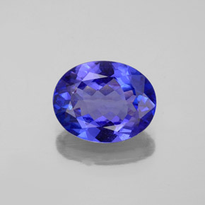 Tanzanita azul natural de 2,32 ct, corte óvalo, VVS