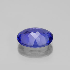 Tanzanita azul natural de 2,32 ct, corte óvalo, VVS
