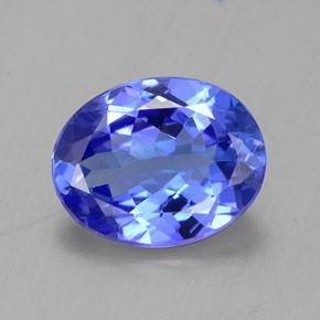 Tanzanita azul natural de 2,16 ct, corte óvalo, VVS-VS