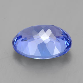 Tanzanita azul natural de 2,92 ct, corte óvalo, IF