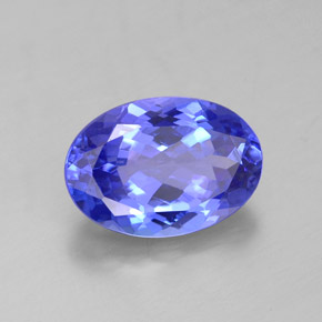 Tanzanita azul natural de 3,20 ct, corte óvalo, IF