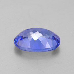 Tanzanita azul natural de 3,20 ct, corte óvalo, IF