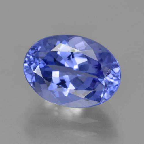 Tanzanita azul natural de 3,46 ct, corte óvalo, VVS-VS