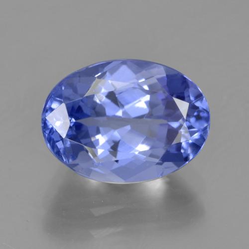 Tanzanita azul natural de 3,46 ct, corte óvalo, VVS-VS