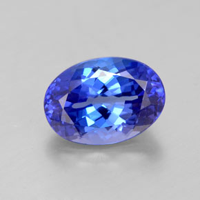 Tanzanita azul natural de 3,12 ct, corte óvalo, VVS-VS