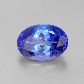 Tanzanita azul natural de 3,12 ct, corte óvalo, VVS-VS