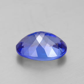 Tanzanita azul natural de 3,12 ct, corte óvalo, VVS-VS