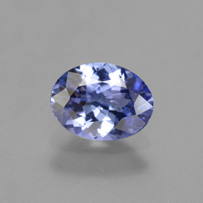 Tanzanita azul natural de 1,22 ct, corte óvalo, VVS-VS
