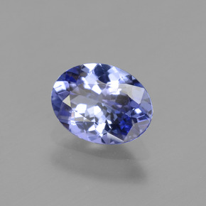 Tanzanita azul natural de 1,22 ct, corte óvalo, VVS-VS