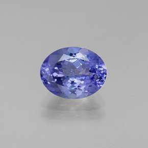Tanzanita azul natural de 2,22 ct, corte óvalo, VVS