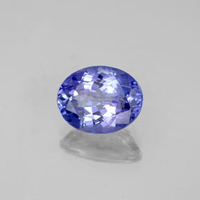 Tanzanita azul natural de 2,10 ct, corte óvalo, VVS-VS