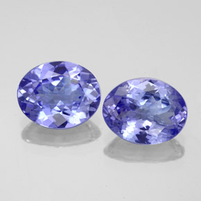 Gemas de tanzanita azul natural de  ct, corte óvalo, VVS-VS