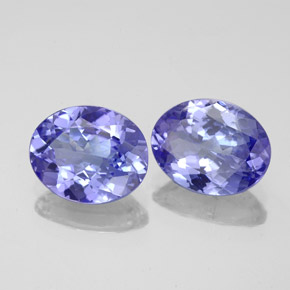 Gemas de tanzanita azul natural de  ct, corte óvalo, VVS-VS