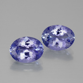 Gemas de tanzanita azul natural de 3,38 ct, corte óvalo, VVS-VS