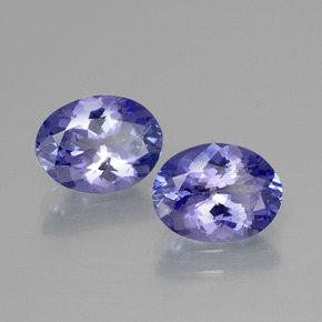 Gemas de tanzanita azul natural de 3,38 ct, corte óvalo, VVS-VS
