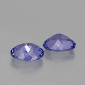 Gemas de tanzanita azul natural de 3,38 ct, corte óvalo, VVS-VS