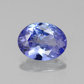 Tanzanita azul natural de 1,51 ct, corte óvalo, VVS