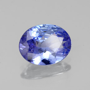 Tanzanita azul natural de 1,51 ct, corte óvalo, VVS