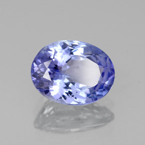 Tanzanita azul natural de 1,92 ct, corte óvalo, VVS-VS