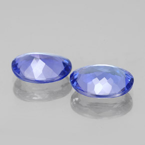 Gemas de tanzanita azul natural de 3,17 ct, corte óvalo, VVS-VS