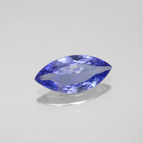 Tanzanita azul natural de 1,33 ct, marquesa, VVS-VS