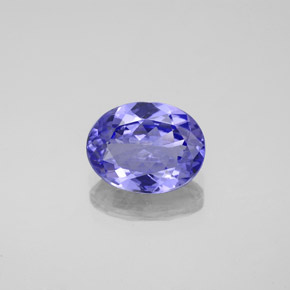 Tanzanita azul natural de 1,73 ct, corte óvalo, VVS