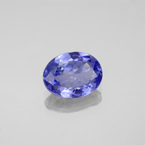 Tanzanita azul natural de 1,73 ct, corte óvalo, VVS