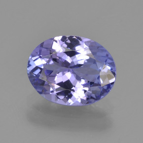 Tanzanita azul natural de 1,96 ct, corte óvalo, VVS