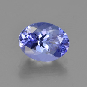 tanzanita Azul violeta intenso natural de 1.71 ct, Corte Óvalo, VVS