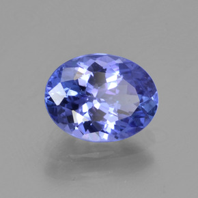 Tanzanita azul natural de 1,62 ct, corte óvalo, VVS-VS