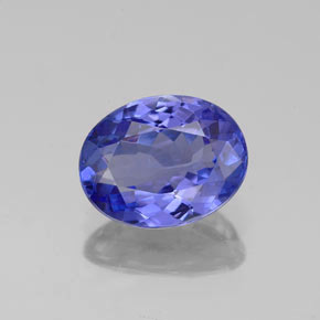 Tanzanita azul natural de 1,46 ct, corte óvalo, VVS-VS
