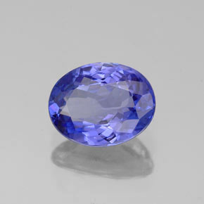 Tanzanita azul natural de 1,46 ct, corte óvalo, VVS-VS