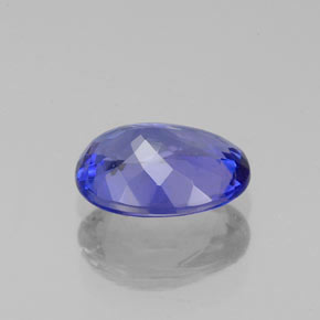 Tanzanita azul natural de 1,46 ct, corte óvalo, VVS-VS