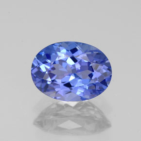 Tanzanita azul natural de 1,52 ct, corte óvalo, VVS