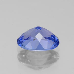 Tanzanita azul natural de 1,52 ct, corte óvalo, VVS