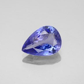 Tanzanita azul natural de 2,15 ct, en forma de pera, VVS