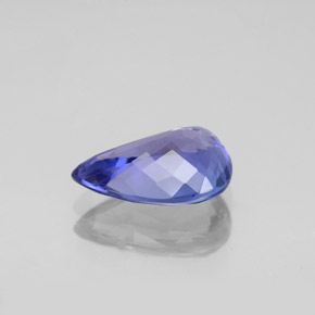 Tanzanita azul natural de 2,15 ct, en forma de pera, VVS