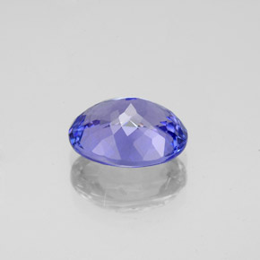 Tanzanita azul natural de 2,56 ct, corte óvalo, VVS