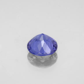 Tanzanita azul natural de 1,10 ct, corte redondo, VS