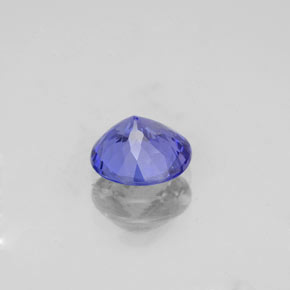 Tanzanita azul natural de 1,11 ct, corte redondo, VS