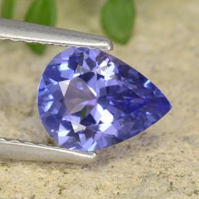 Tanzanita azul natural de 1,21 ct, en forma de pera, VVS-VS