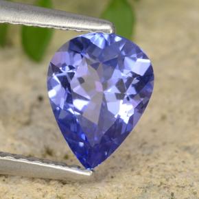 Tanzanita azul natural de 1,21 ct, en forma de pera, VVS-VS