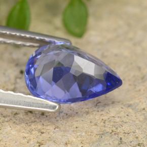 Tanzanita azul natural de 1,21 ct, en forma de pera, VVS-VS