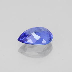 Tanzanita azul natural de 1,65 ct, en forma de pera, IF