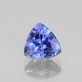 Tanzanita azul natural de 1,24 ct, trillón, VVS