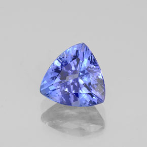 Tanzanita azul natural de 1,24 ct, trillón, VVS