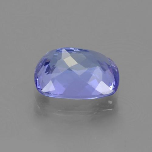 Tanzanita azul natural de 1,71 ct, corte cojín, VVS-VS