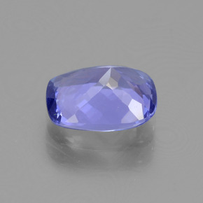 Tanzanita azul natural de 1,50 ct, corte cojín, VVS