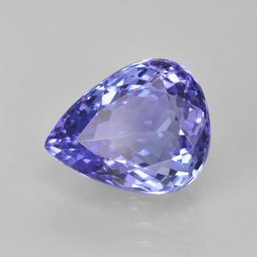 Tanzanita azul natural de 3,47 ct, en forma de pera, VVS