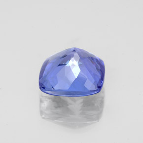 Tanzanita azul natural de 2,67 ct, corte cojín, VS